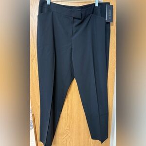Lafayette 148 New York Irving Black Wool Blend Trousers Women's 16 Petite NWT
